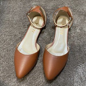 YDN Women Casual D'Orsay Pointed Toe Ballet Flats